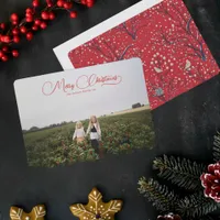 Charming Script Christmas 2024 Holiday Photo Card