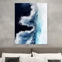 Luxury Abstract Ocean Wave Acrylic Photo Tile