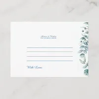 Eucalyptus Wedding Advice Enclosure Card