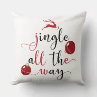 jingle all the way throw pillow