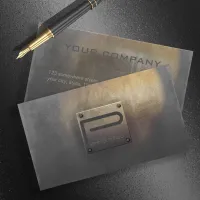 Rough Metal Plate Tarnished ID327 Business Card