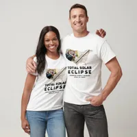 2024 American Solar Eclipse USA Map Totality Photo T-Shirt