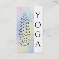 *~* Pastel Sacred Geometry Enlightenment Path Yoga Business Card