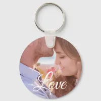 Love Personalized Photo Couple's Key chain