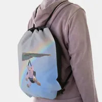 Drawstring Backpack - Flying Pig