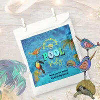 Summer Pool Fun Party Birthday Thank You  Favor Bag