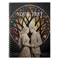 Wedding Couple & Tree of Life Wine Tote Notebook