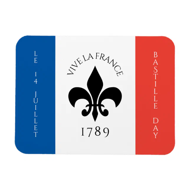 Bastille Day Fleur-de-Lis Tricolore France Flag Magnet
