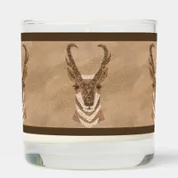 Southwest Pronghorn Antelope Heads Design Scented Candle