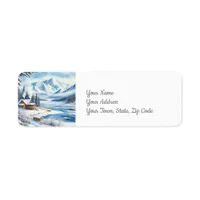 Winter Lake Return Address Label