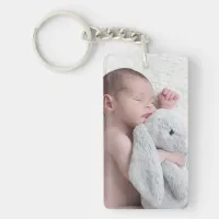 Personalized Double Sided Baby Photo Keychain