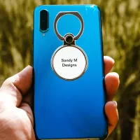 Add Name, Quote, Picture, Artwork Phone Ring Stand