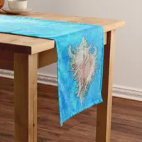 Conch Shell "Beach Life"  Long Table Runner