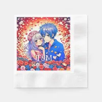 Cute Anime Themed Wedding  Napkins