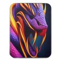 Cobra snake with vibrant orange and purple scales jigsaw puzzle