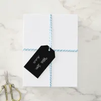 "With Love" Gift Tag in Black and White