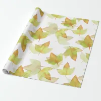 Autumn Leaves Falling, Colors of Fall Wrapping Paper