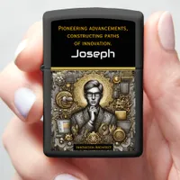 Steampunk Portrait of a Scholar Zippo Lighter