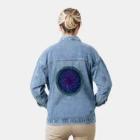 Ethereal Swirl Denim Jacket