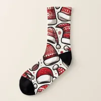 Santa hats Small Christmas Stocking Socks