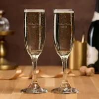 Personalized Wedding Champagne Flute