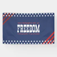 Valor's Toast to Preserved Freedom Banner