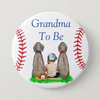 Grandma to Be | Baseball Themed Boy's Baby Shower Button