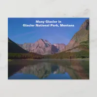 Many Glacier in Glacier National Park, Montana Postcard