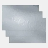 Luxury Silver Foil Wrapping Paper Sheets