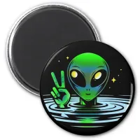 Alien Giving Peace Signs