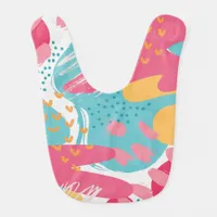 Colorful Abstract Baby Bib