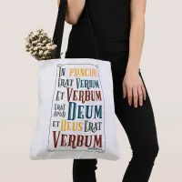 CUSTOMIZABLE In Principio Erat Verbum Tote Bag