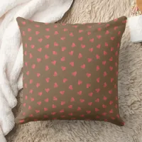 Hearts and Dots Throw Pillow
