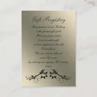 black  Gift registry  Cards