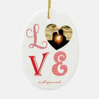 Love is all you need Family Anniversary Ornament