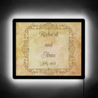 Vintage Victorian Romantic Fairytale Wedding LED Sign