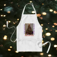 Funny Real Christmas Tree Quote Adult Apron