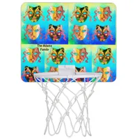 Cool and Trendy Pop Art Venetian Masque Colorful Mini Basketball Hoop