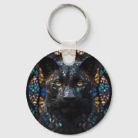 Black Panther Portrait Accent Pillow Keychain