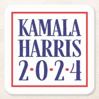 Kamala Harris for President! Square Paper Coaster