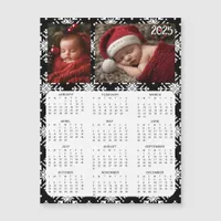 2025 Mini Calendars | Snowflakes Background