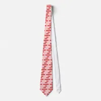 Happy Valentine's Day Heart Shaped Font Tie