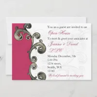 elegant pink Corporate party Invitation