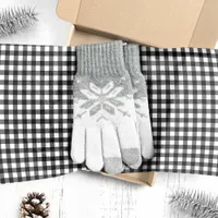 Black and White Buffalo Plaid Christmas Tissue Paper