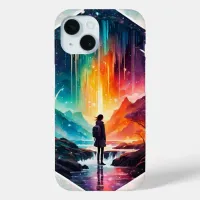 Starry Night Wanderlust: A Whimsical Adventure iPhone 15 Case