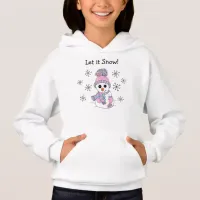 Let is Snow, Cute Snowman Christmas Hoodie