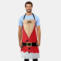 Sexy Santa Father Christmas Apron With Name