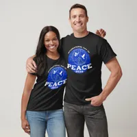 World Peace Doves Peace on Earth Day B Peace Sign T-Shirt