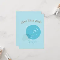 Zodiac Birthday Scorpio Flat Card