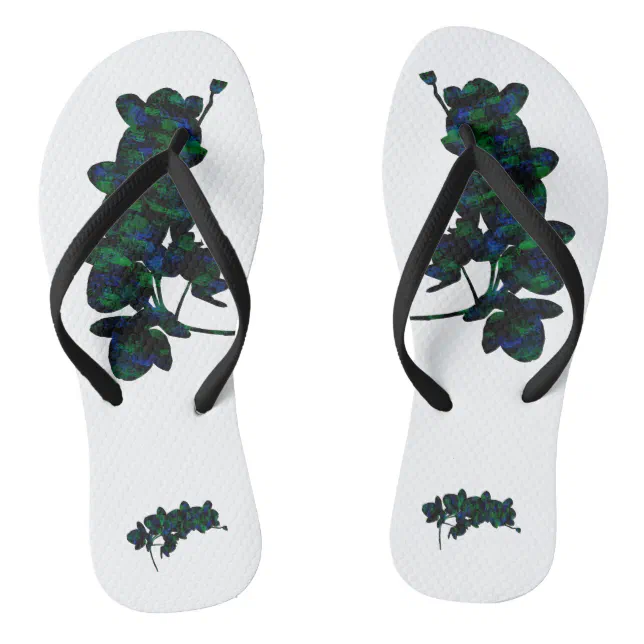 Orchids shadows flip flops